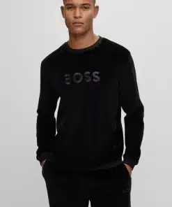 Boss Velour Sweatshirt Black