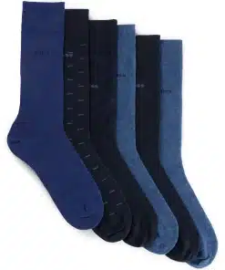 Boss Six-Pack Socks Blue