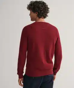 Gant Cotton Pique Sweater Plumped Red