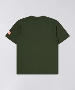 Edwin Katakana Retro T-shirt Kombu Green