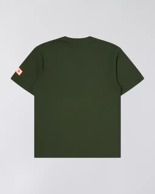 Edwin Katakana Retro T-shirt Kombu Green
