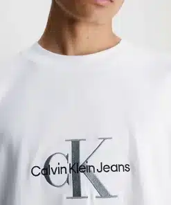 Calvin Klein Archival Mono Logo Tee Bright White