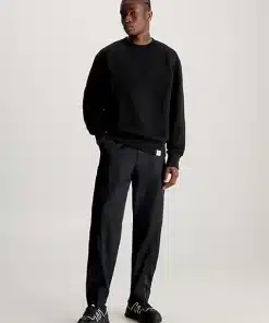 Calvin Klein Cotton Terry Sweatshirt Black