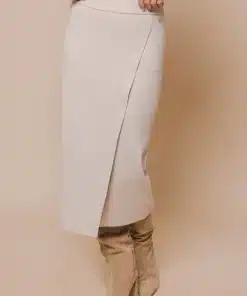 Rino & Pelle Janou Midi Skirt Blanc