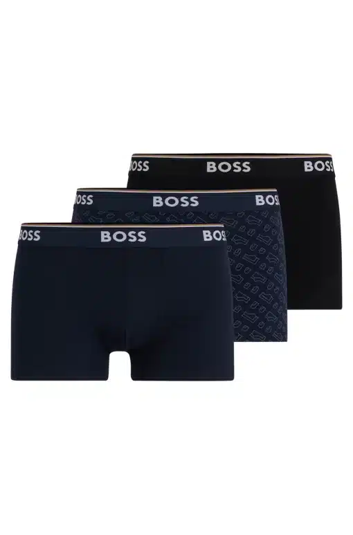 Boss 3-Pack Power Design Trunks Black/Blue