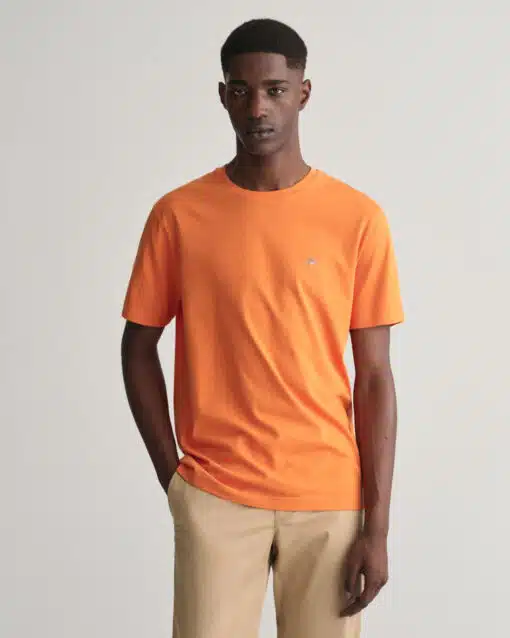 Gant Reg Shield T-Shirt Pumpkin Orange