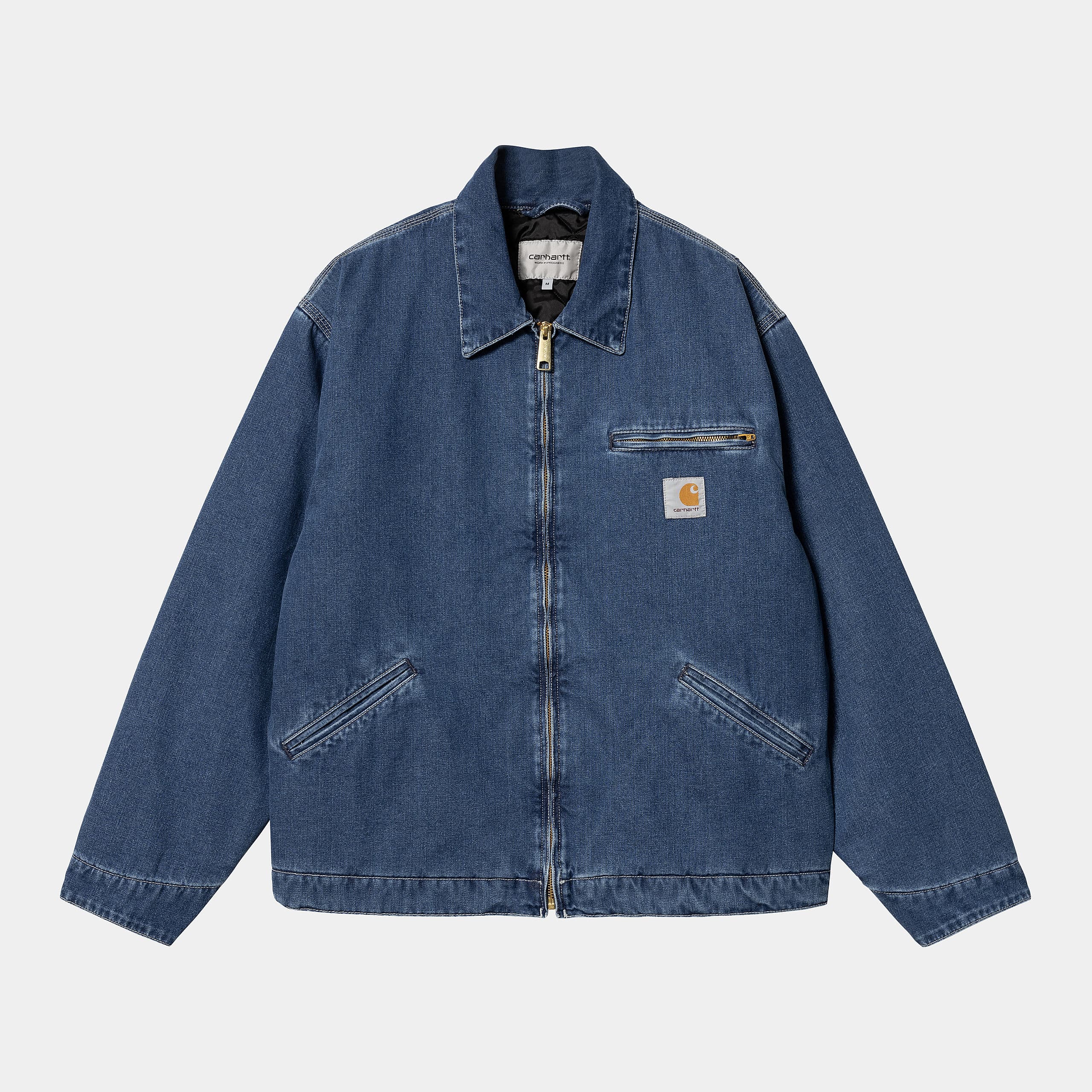 Carhartt WIP OG Detroit Jacket Stone Washed Blue - Aukia