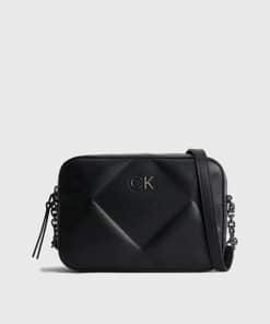 Calvin Klein Quilted Crossbody Bag Black