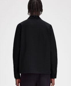 Fred Perry Zip-Through Overshirt Black