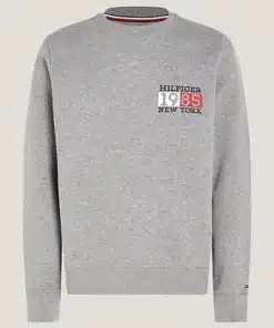 Tommy Hilfiger New York Flag Sweatshirt Medium Grey Heather