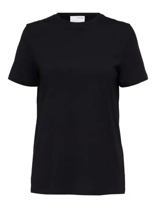 Selected Femme Myessential O-Neck Tee Black