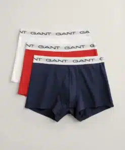Gant 3-Pack Trunk White/Navy/Red