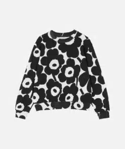 Marimekko Leiot Pieni Unikko Sweatshirt Black/White