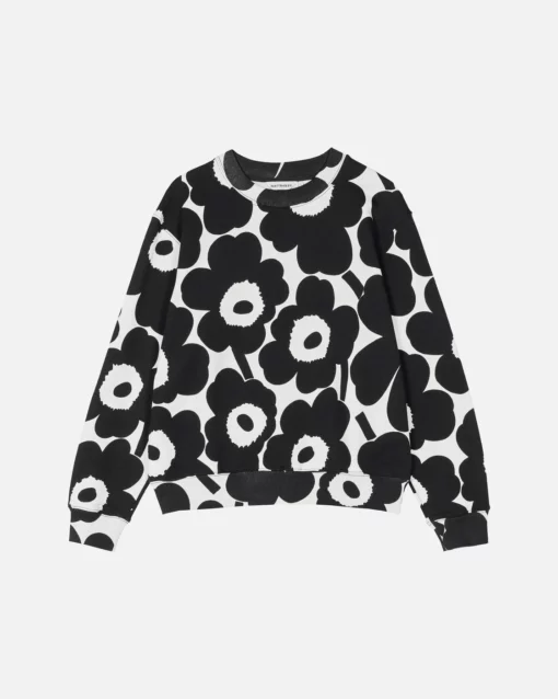 Marimekko Leiot Pieni Unikko Sweatshirt Black/White