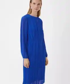 Comma, Plisee Dress Ocean Blue