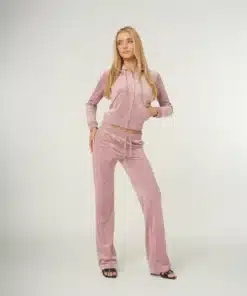 Juicy Couture Classic Velour Del Ray Pocket Pant Keepsake Lilac