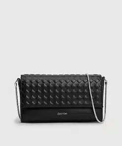 Calvin Klein Small Quilted Crossbody Bag Black