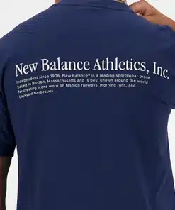 New Balance Athletics Flocked T-Shirt Navy