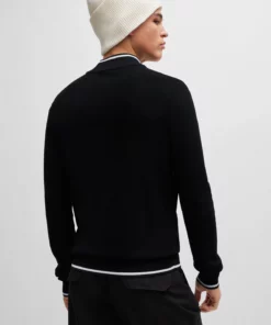 Hugo Saikk Zip Sweater Black