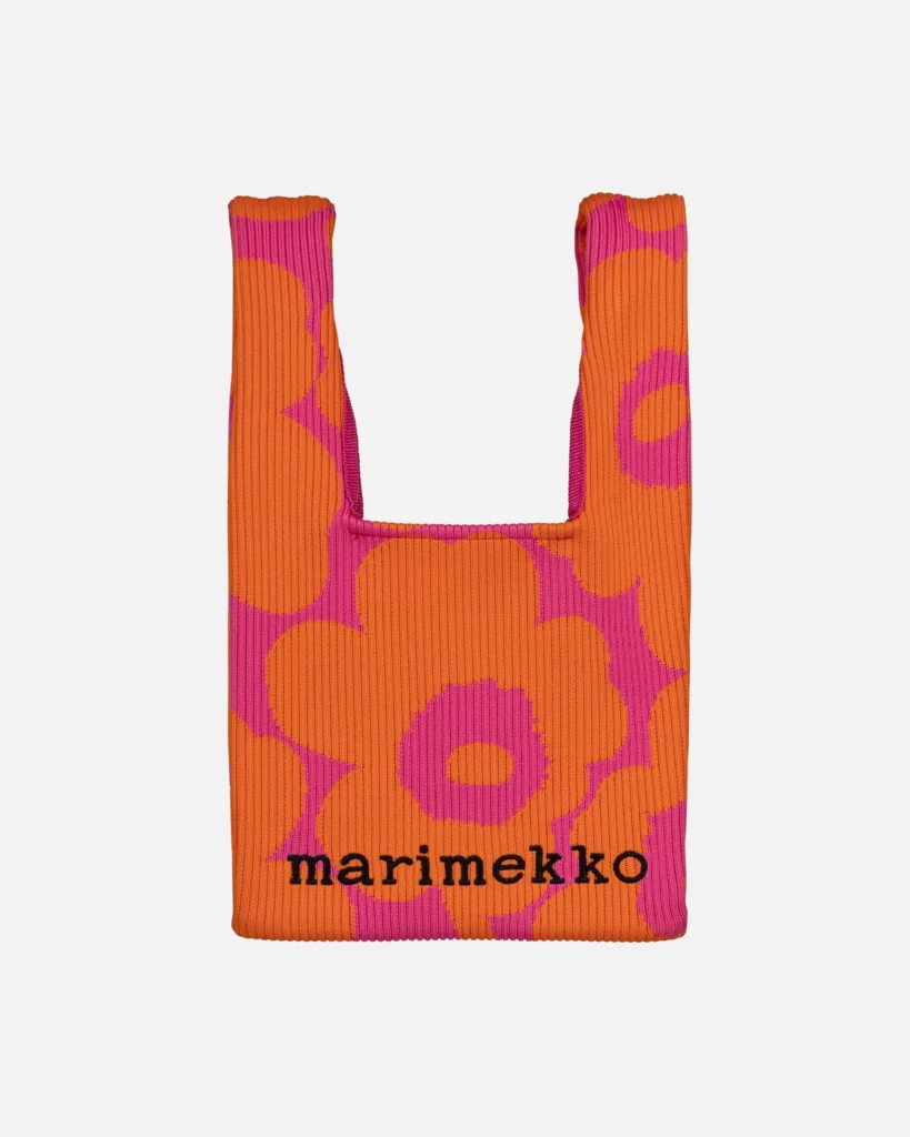 Marimekko Knitted Mini Tote Unikko Bag