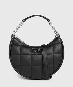 Calvin Klein Mini Quilted Square Handbag Black
