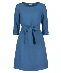 Nakoa Classic Linen Dress Bluestone