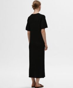 Selected Femme 2/4 Knit Dress Black