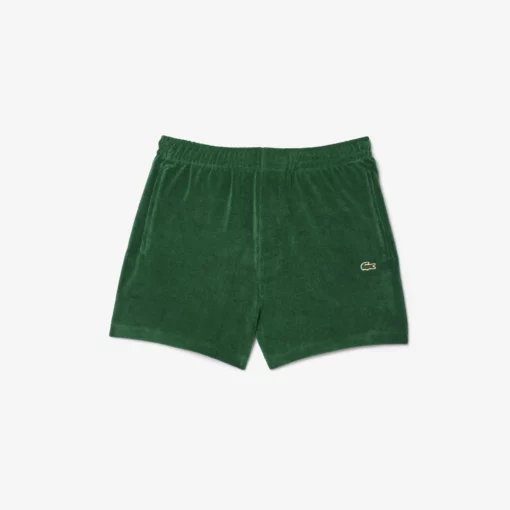 Lacoste Regular Fit Terry Knit Paris Shorts Pine Green