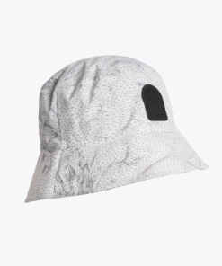 Parajumpers Wire Bucket Hat White Wireframe Print