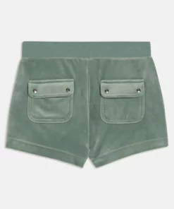 Juicy Couture Velour Eve Shorts Chinois Green