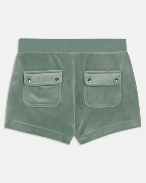 Juicy Couture Velour Eve Shorts Chinois Green