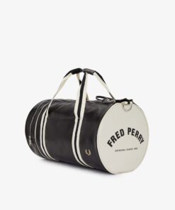 Fred Perry Classic Barrel Bag Black/Ecru