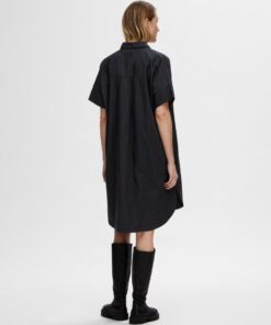 Selected Femme Blair Shirt Dress Black