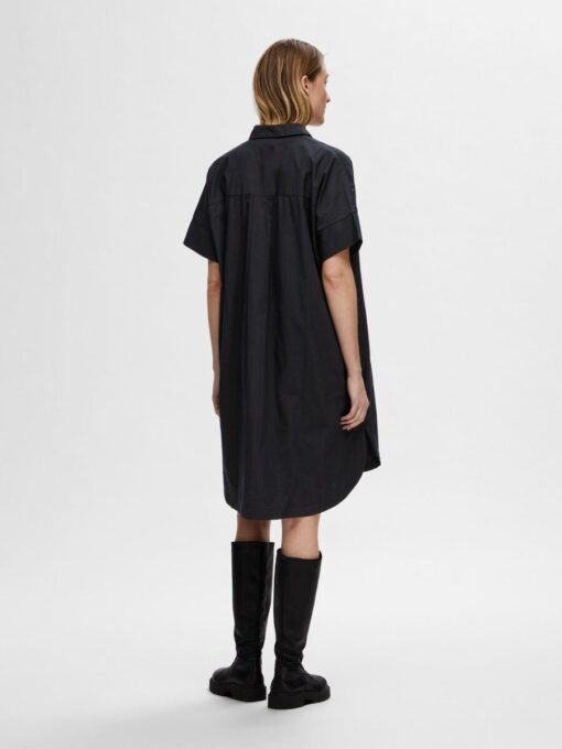 Selected Femme Blair Shirt Dress Black