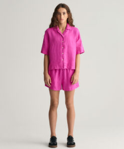 Gant Teen Girls Linen Shorts Bold Violet