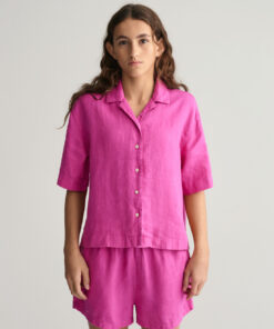 Gant Teen Girls Roxy Linen SS Shirt Bold Violet