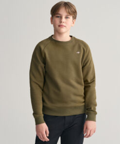 Gant Teens Shield Sweatshirt Juniper Green