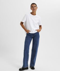 Selected Femme Essential Boxy Tee Bright White