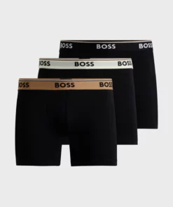 Boss 3-Pack Logo Boxers Black