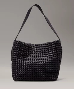 Calvin Klein Braided Tote Bag Black
