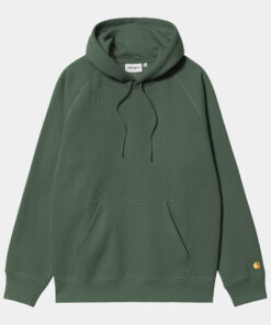 Carhartt WIP Hooded Chase Sweat Sycamore Tree/Gold