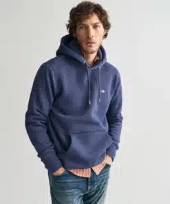 Gant Reg Shield Hoodie Dk Jeansblue Melange