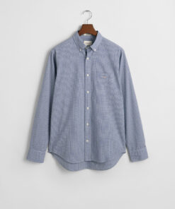 Gant Regular Poplin Gingham Shirt College Blue