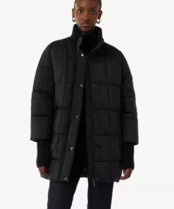 Comma, Quilted Coat Black