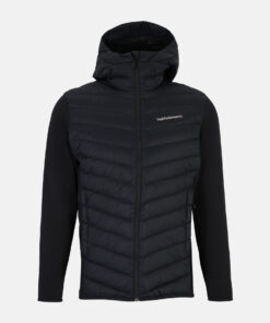 Peak Performance Frost Down Hybrid Hood Jacket Men Black