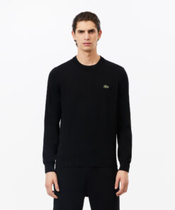 Lacoste Monochrome Crew Neck Sweater Black