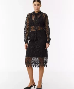 Comma, Lace Skirt Black