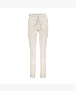 Red Button Tessy Corduroy Pants Cream